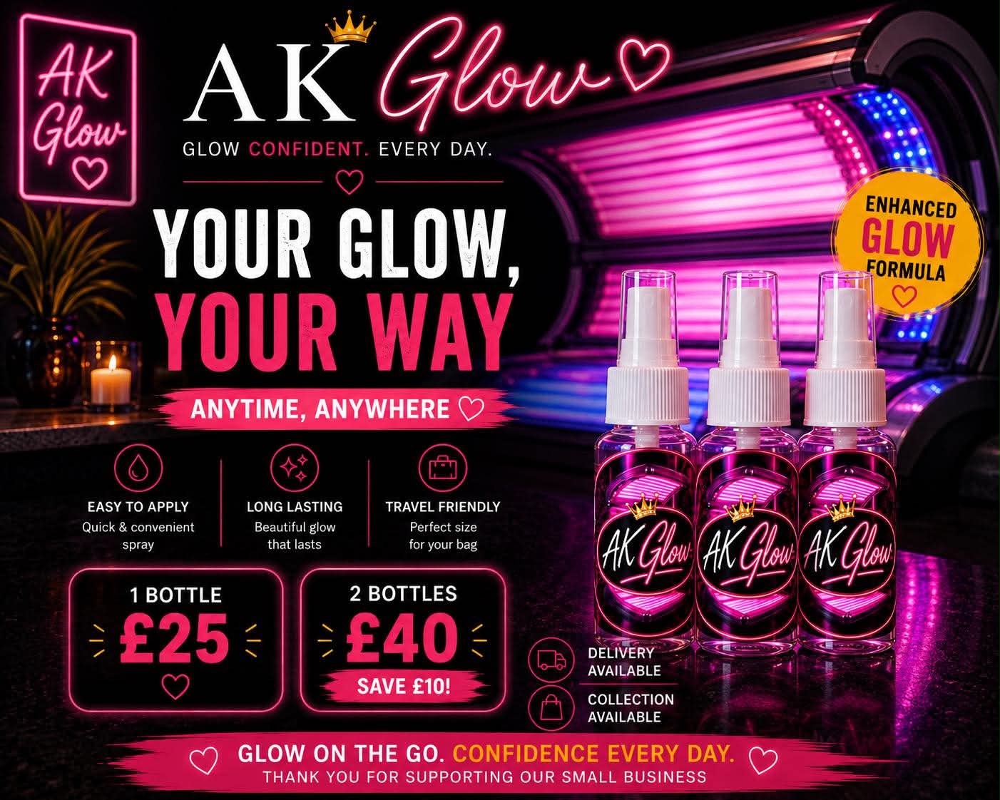 AK Glow Tanning Spray - Image 2